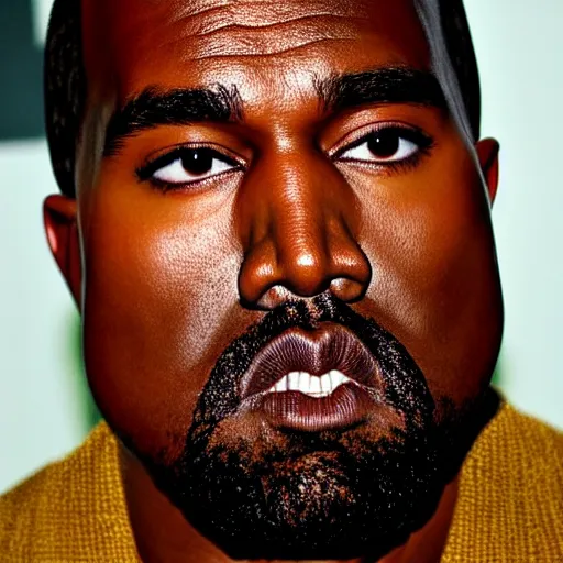 Image similar to kanye west close up photo in aruba