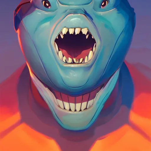 Image similar to face icon stylized minimalist street sharks, loftis, cory behance hd by jesper ejsing, by rhads, makoto shinkai and lois van baarle, ilya kuvshinov, rossdraws global illumination