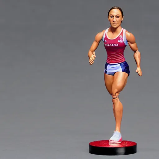 Image similar to jessica ennis-hill action figure, figurine, detailed product photo, high quality,