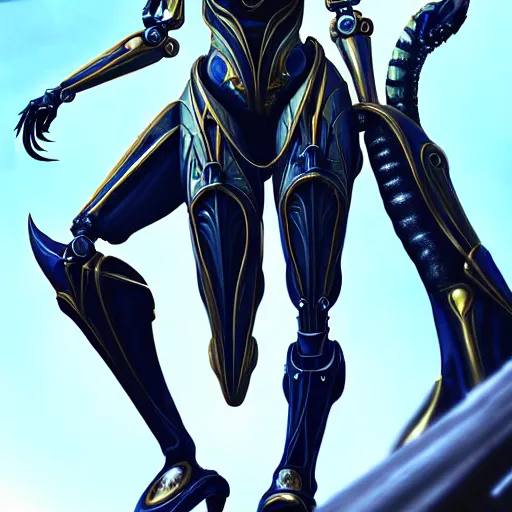 Image similar to highly detailed exquisite warframe fanart, worms eye view, looking up at a 500 foot tall beautiful saryn prime female warframe, as a stunning anthropomorphic robot female dragon, sleek smooth white plated armor, unknowingly walking over you, giant claws loom, you looking up from the ground between the robotic legs, detailed legs towering over you, proportionally accurate, anatomically correct, sharp claws, two arms, two legs, robot dragon feet, camera close to the legs and feet, giantess shot, upward shot, ground view shot, leg and thigh shot, epic shot, high quality, captura, realistic, professional digital art, high end digital art, furry art, macro art, giantess art, anthro art, DeviantArt, artstation, Furaffinity, 3D, 8k HD render, epic lighting