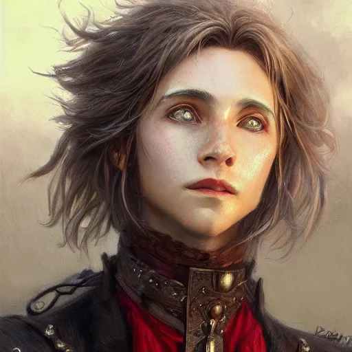 Image similar to howl from howl's moving castle as a realistic fantasy d & d character, closeup portrait art by donato giancola and greg rutkowski, realistic face, digital art, trending on artstation, symmetry!!