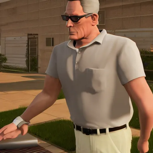 Prompt: hank hill unreal engine 5, realistic