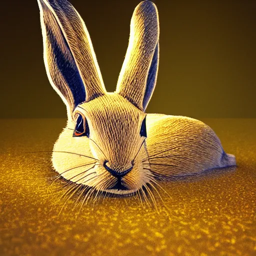 Image similar to the golden hare, by kit williams dramatic lighting, smooth, sharp focus, extremely detailed