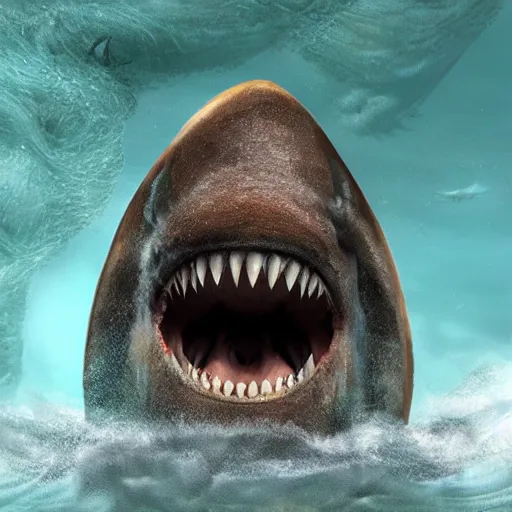 Image similar to Giant Megalodon shart , Gigalodon