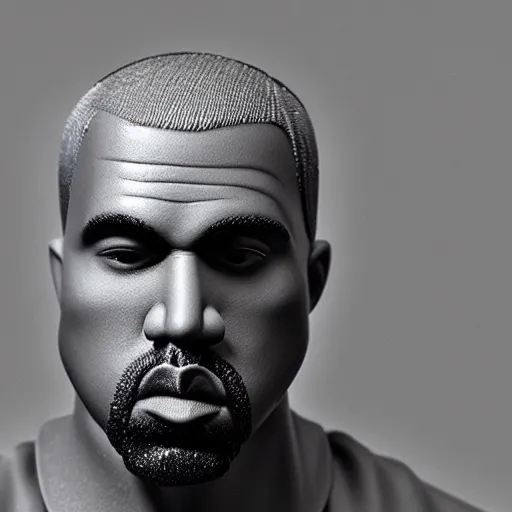 Image similar to detailed studio photography of a close up claymation of kanye west, detailed, breathtaking, uhd resolution, beautiful lighting, studio light, extremely detailed, establishing shot, photorealistic, hyperrealistic