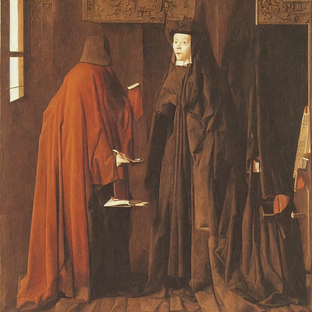 Prompt: a book. painting by jan van eyck, frank sedlacek.