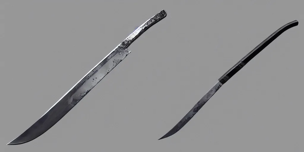 Image similar to Full Katana with Water Blade made only out of flowing and only Water, artstyle from Rzky Dar, the blade is made out of steel with a dragon sigil, a water stream goes like spiral around the blade, white background, raytracing, blade is replaced with water, blade is replaced with water