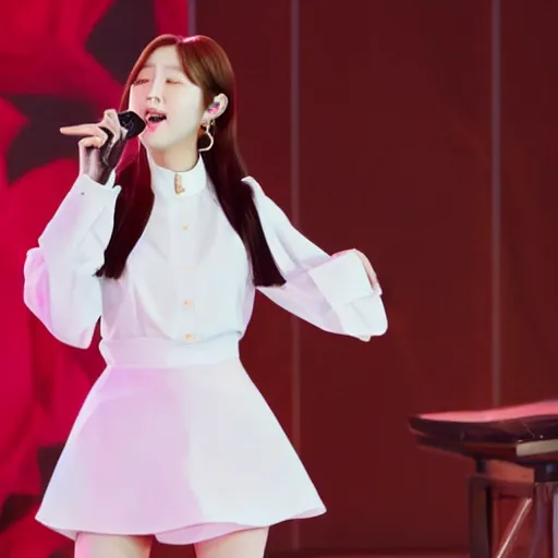 Image similar to haseul on stage singing