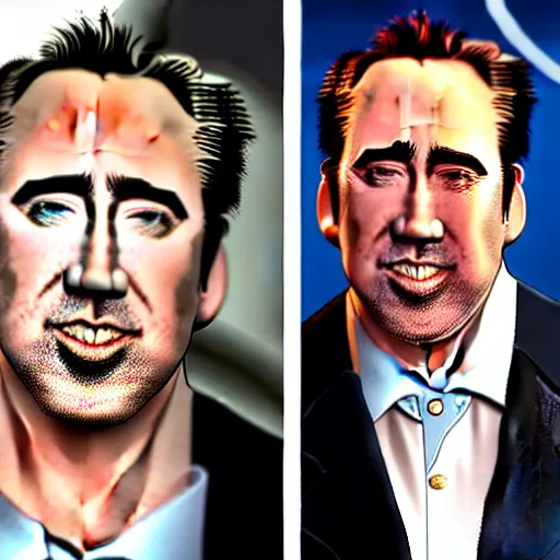 Image similar to hybrid senn penn and nicholas cage