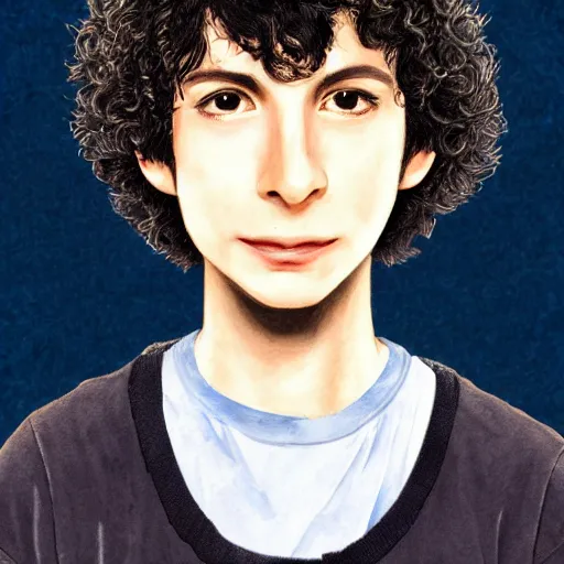 Image similar to finn wolfhard by yoshihiro togashi