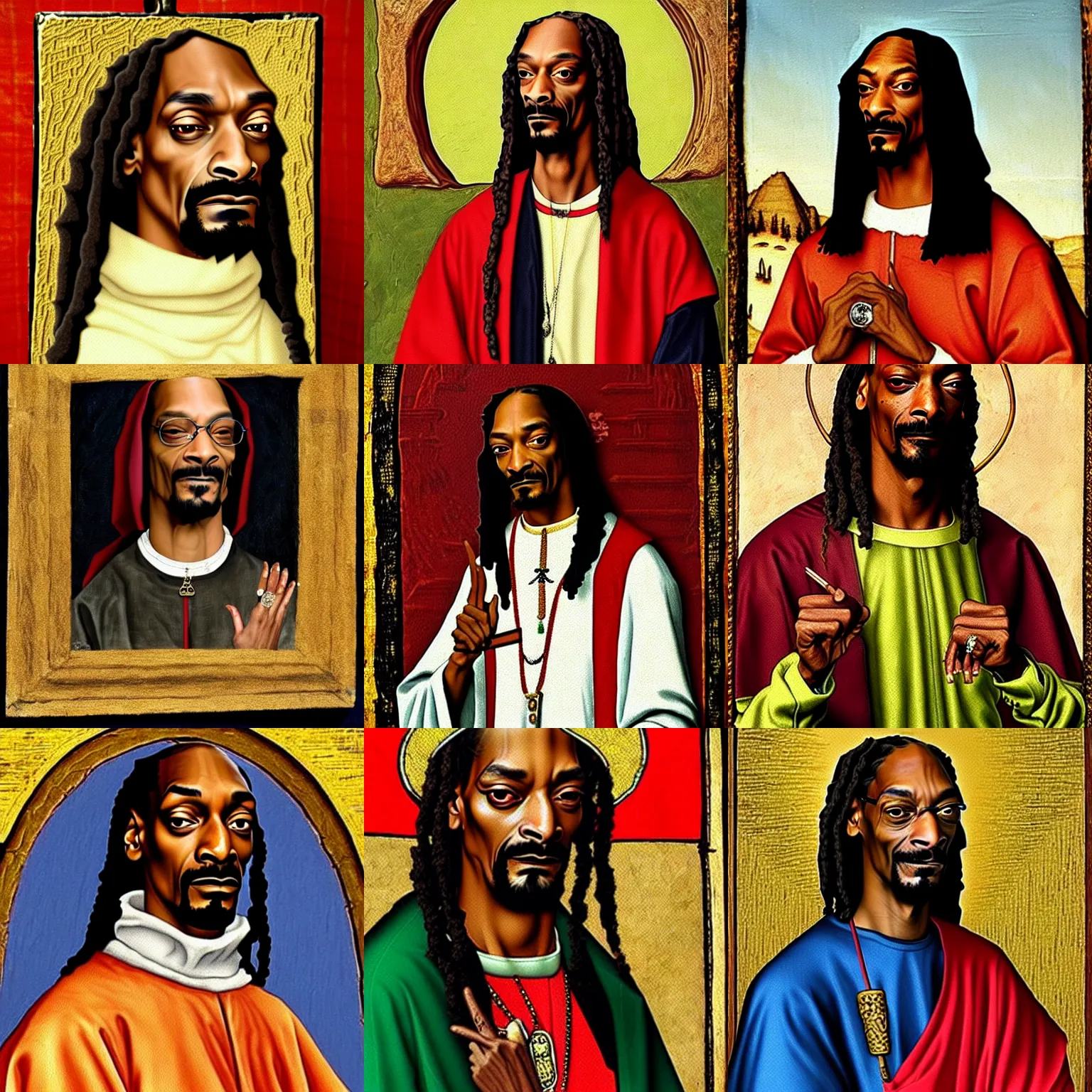 Prompt: snoop dogg as a medieval painting