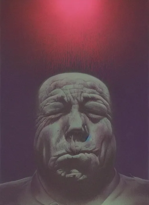 Image similar to alex jones by zdzislaw beksinski and lisa frank