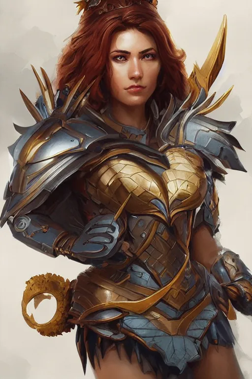 Image similar to amazon valkyrie athena, d & d, fantasy, portrait, highly detailed, headshot, digital painting, trending on artstation, concept art, sharp focus, illustration, art by artgerm and greg rutkowski and magali villeneuve