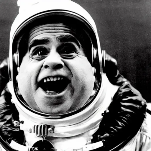 Image similar to A still of Danny Devito in A Trip to the Moon (1902)