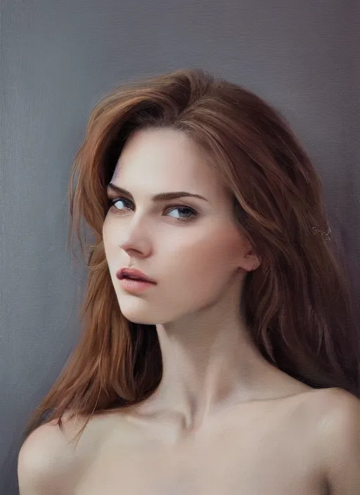 Prompt: portrait of a gorgeous young woman in the style of stefan kostic, 500px, realistic photo, sharp focus, 8k high definition, insanely detailed, intricate, elegant
