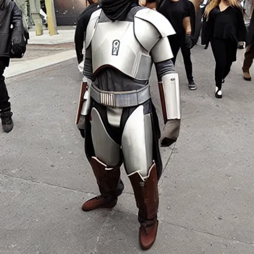 Image similar to The yeezy mandalorian designed by Kanye West