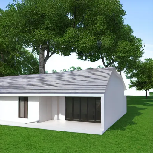 Image similar to 3 d render of a house