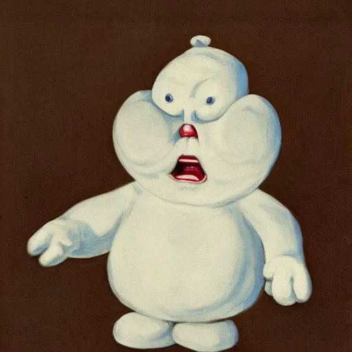 Image similar to An angry Pillsbury Doughboy.