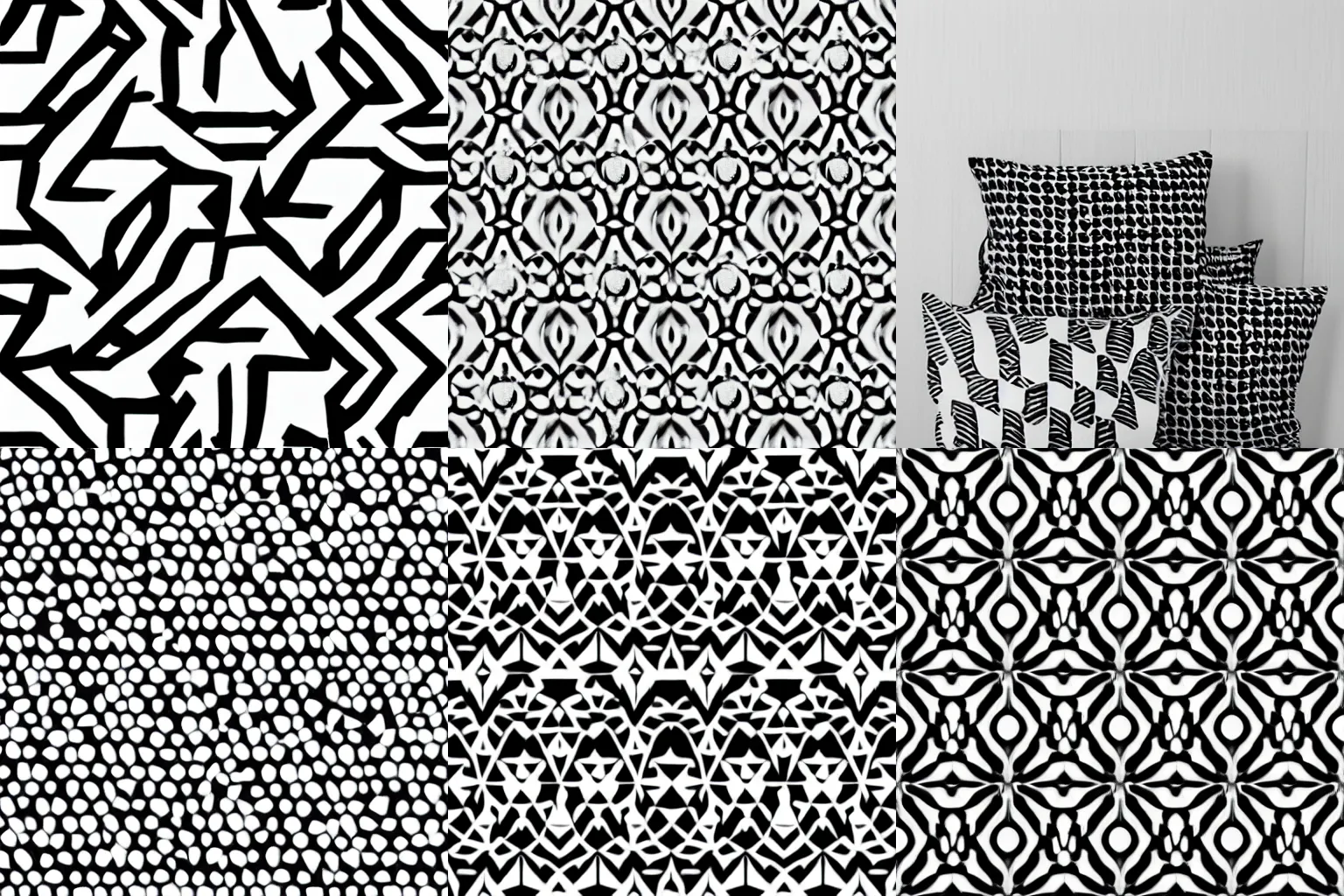 Prompt: black and white geometric designs, minimalist