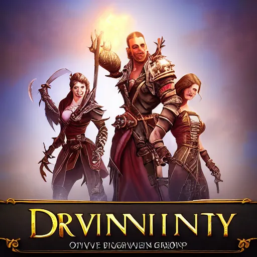 Image similar to divinity original sin 2, div os 2, div 2, group chat icon