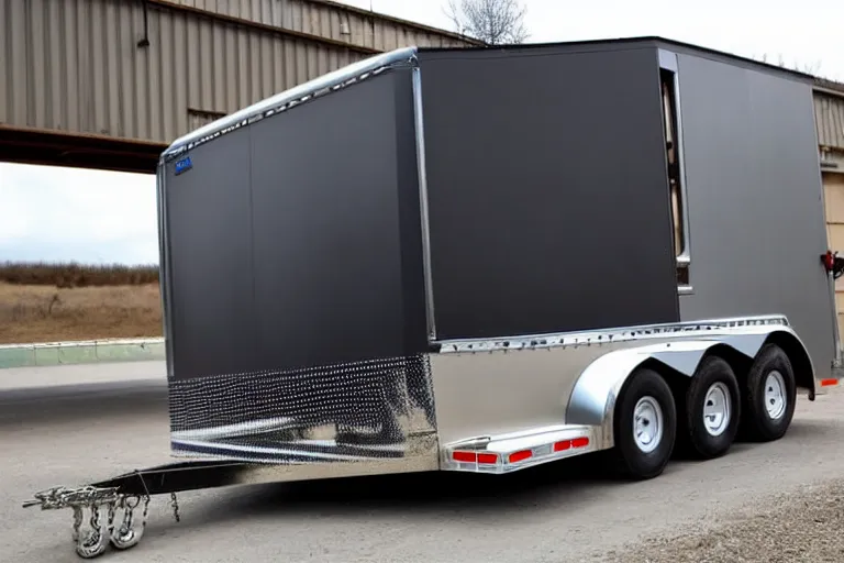 Image similar to diesel truck cattle trailer