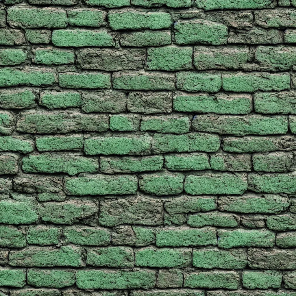 Image similar to green painted brick texture