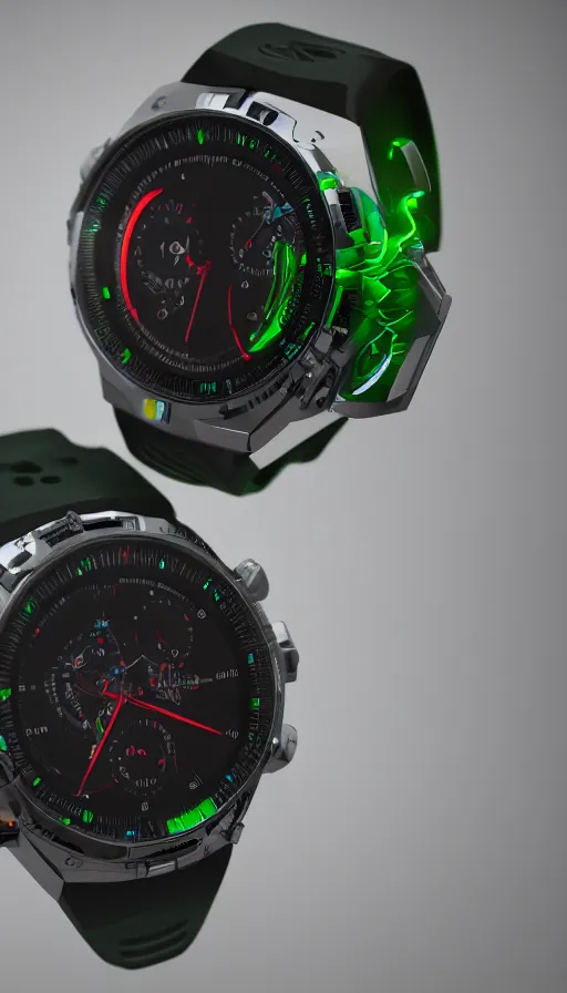 Prompt: :a portrait of OMNITRIX watch+product photography+UNREAL ENGINE 5+4K UHD IMAGE+Stunning LIGHTING+Stunning SHADERS+SUBSTANCE PAINTER