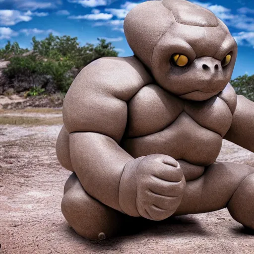 Image similar to national geographic professional photo of geodude, award winning