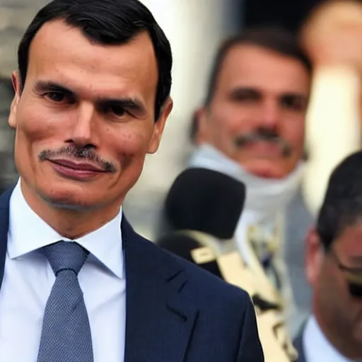 Image similar to spanish president pedro sanchez shaved