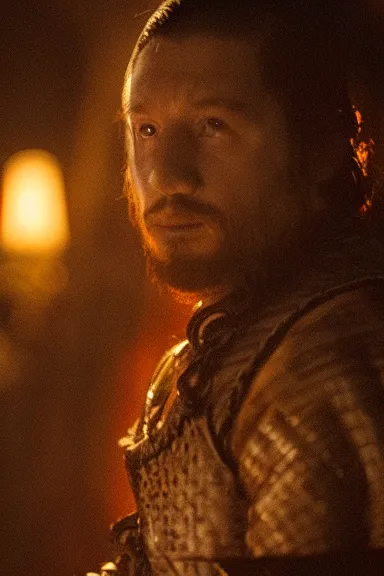 Image similar to very very intricate photorealistic photo of yoshi in an episode of game of thrones, photo is in focus with detailed atmospheric lighting, award - winning details