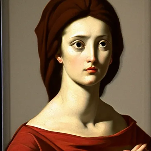 Prompt: a woman by guido reni