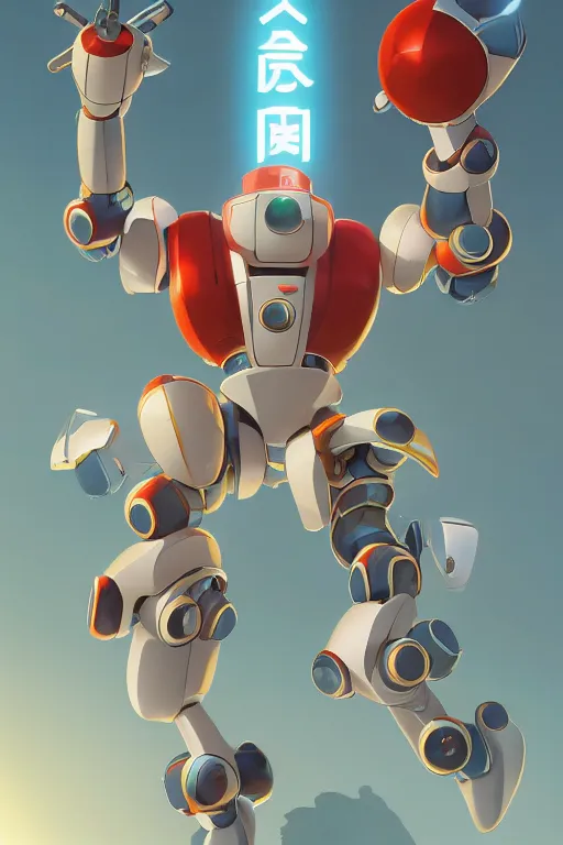 Image similar to metabots medabots medarotto medarot robot minimalist comics, behance hd by jesper ejsing, by rhads, makoto shinkai and lois van baarle, ilya kuvshinov, rossdraws global illumination ray tracing hdr radiating a glowing aura