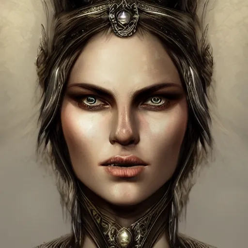 Magnificent portrait of a Nordic God woman, fantasy, | Stable Diffusion ...