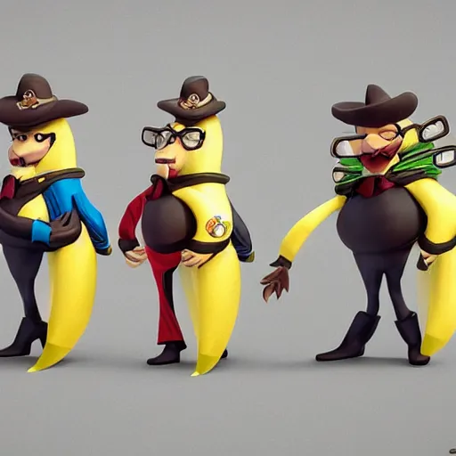 Image similar to The Banana Cartel Capos Meeting, Concept digital art, trending on cgsociety