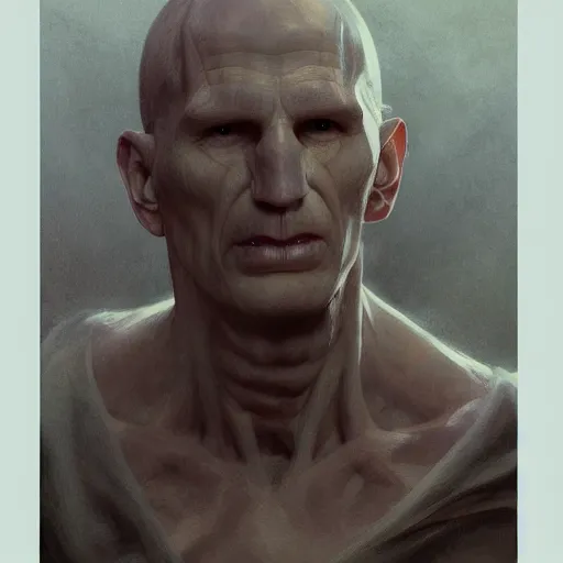 Prompt: Lord Voldemort, diffuse lighting, fantasy, intricate, elegant, highly detailed, lifelike, photorealistic, digital painting, artstation, illustration, concept art, smooth, sharp focus, art by John Collier and Albert Aublet and Krenz Cushart and Artem Demura and Alphonse Mucha