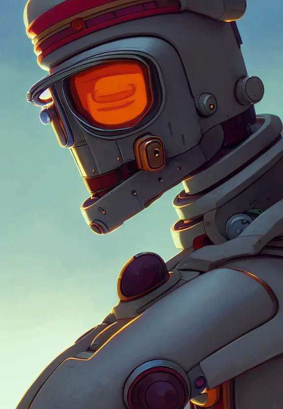 Image similar to portrait of bender from futurama, looking at camera, stylish, extremely detailed, digital painting, artstation, concept art, smooth, sharp focus, illustration, ambient lighting, art by artgerm and greg rutkowski and alphonse mucha and simon stalenhag