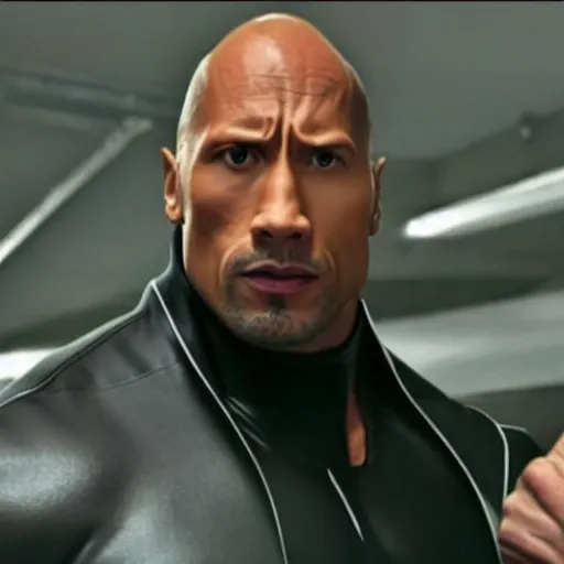 Image similar to Dwayne Johnson is Syndrome from the Incredibles