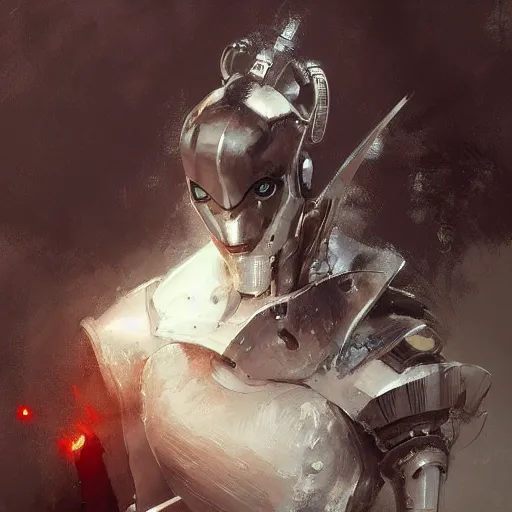 Image similar to jobless artist is angry that robots took away his job, tragic, elegant, fantasy, hd shot, digital portrait, beautiful, artstation, comic style, by artgerm, guy denning, jakub rozalski, magali villeneuve and charlie bowater