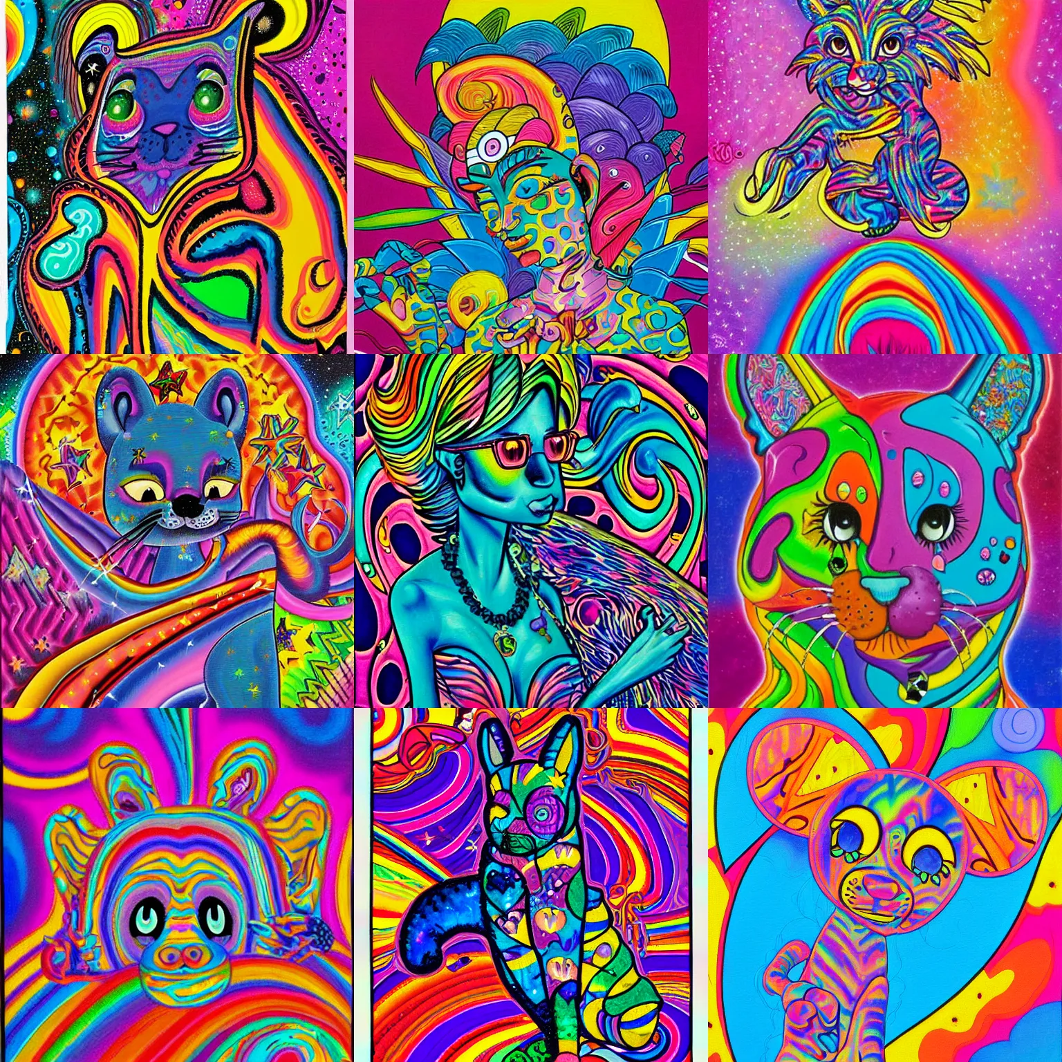 lisa frank painting by aaron brooks | Stable Diffusion | OpenArt