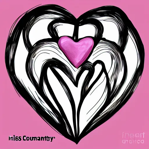 Image similar to miss heart for humanity painting digital fanart