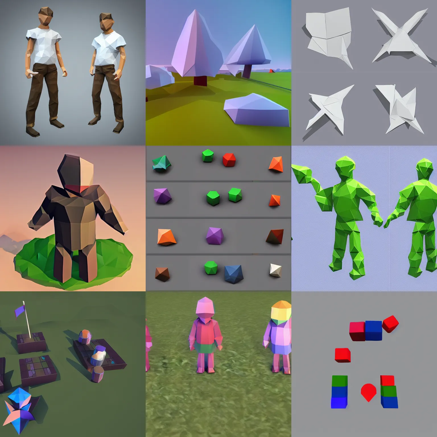 Prompt: simple hypercasual gameplay, low poly