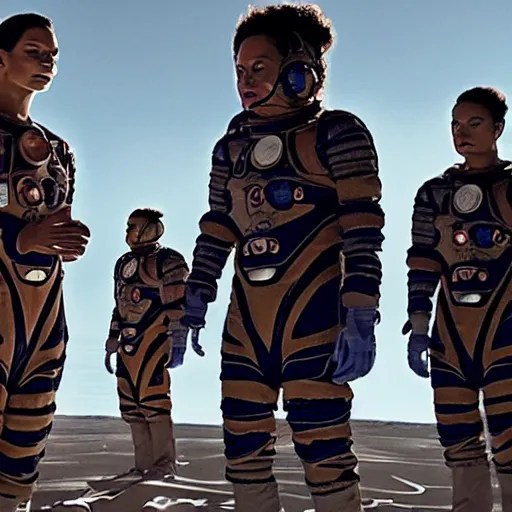 Image similar to indigenous space suit, the expanse, science fiction