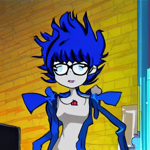 Prompt: vriska serket from homestuck in an anime OVA