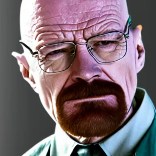 Prompt: walter white winking suspiciously