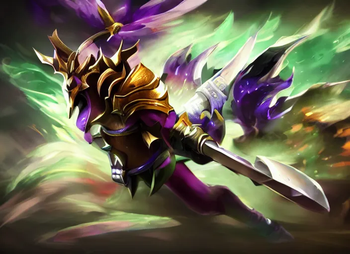 Prompt: champion splashart of champion made out of sharp focus