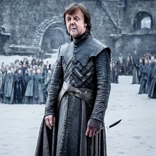 Image similar to Paul McCartney in Game of Thrones