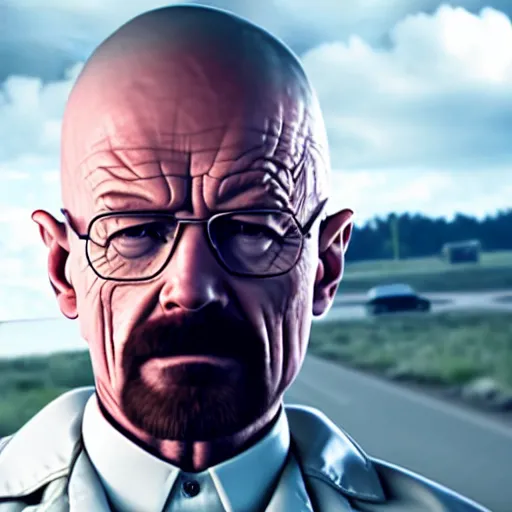 Prompt: Walter White in stranger things 4K quality super realistic