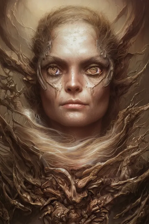 Image similar to closeup portrait shot of death of the endless, thick fancy makeup, highly detailed, digital painting, artstation, concept art, soft focus, depth of field, artgerm, tomasz alen kopera, peter mohrbacher, donato giancola, joseph christian leyendecker, wlop, boris vallejo