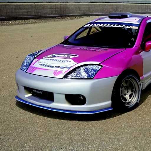 Prompt: Mitsubishi eclipse 2003 highly detailed racing car