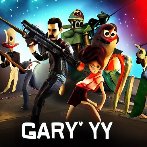 Prompt: garry's mod, movie key art